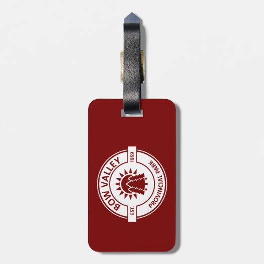 Étiquette À Bagage Bow Valley Provincial Park Sun Trees (Dos Vertical)