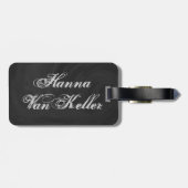 Étiquette À Bagage Bowling Ball Grey (Dos horizontal)