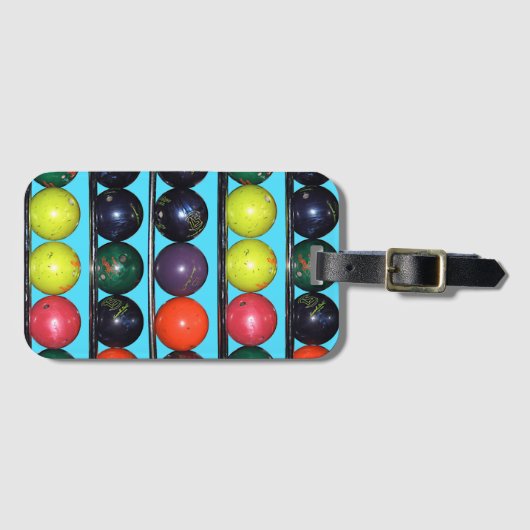 Étiquette À Bagage Bowling Blitz (Devant Horizontal)