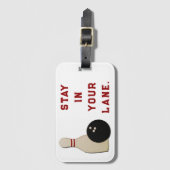 Étiquette À Bagage Bowling Gifts (Devant Vertical)