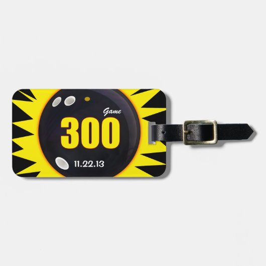 Étiquette À Bagage Bowling Le Jeu Parfait, Ball Bag, (Devant horizontal)