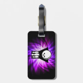 Étiquette À Bagage Bowling ; violet (Dos Vertical)