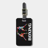Étiquette À Bagage Boxe (Devant Vertical)