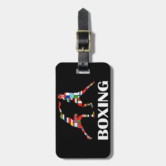 Étiquette À Bagage Boxe (Devant Vertical)