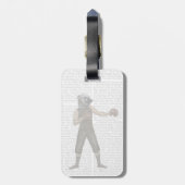 Étiquette À Bagage Boxe Bulldog (Dos Vertical)