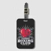 Étiquette À Bagage Boxer champion de course (Devant Vertical)