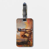 Étiquette À Bagage Boxer en automne Feuilles automne Inspire (Dos Vertical)