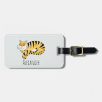 Boys Cute Jungle Tigre et nom Kids