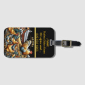 Étiquette À Bagage Brahma Fermier avec troupeau à l'automne (Devant Horizontal)