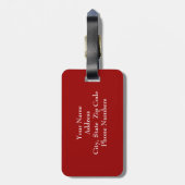 Étiquette À Bagage Branches de Vincent van Gogh avec la fleur (Dos Vertical)