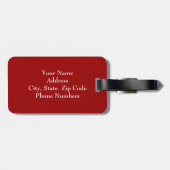 Étiquette À Bagage Branches de Vincent van Gogh avec la fleur (Dos horizontal)