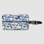 Étiquette À Bagage Branches en bambou. (Devant Horizontal)