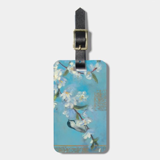 Étiquette À Bagage Branches fleurissantes (Devant Vertical)