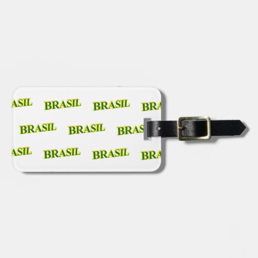 Étiquette À Bagage Brasil 3D (Devant horizontal)
