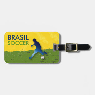 Étiquette À Bagage Brasil Football