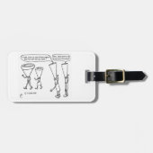 Étiquette À Bagage Brass froid (Devant horizontal)