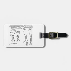 Étiquette À Bagage Brass froid