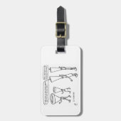 Étiquette À Bagage Brass froid (Devant Vertical)