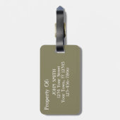 Étiquette À Bagage Brasserie Beer Hops Home Brasserie Hop Head (Dos Vertical)