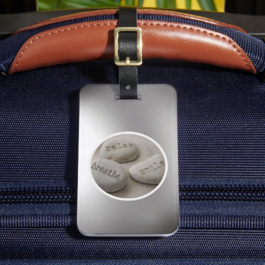 Étiquette À Bagage Breathe Relax Smile Luggage Tag (Insitu Rectoal 2)