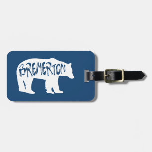 Étiquette À Bagage Bremerton Washington Bear
