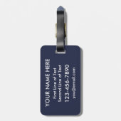 Étiquette À Bagage Brésilien Au Coeur Modèle De Balise De Bagage, Bra (Dos Vertical)