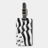 Étiquette À Bagage Breton de Drapeau (drapeau breton) (Devant Vertical)