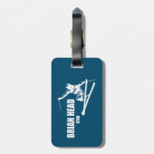 Étiquette À Bagage Brian Head Resort Utah Skier (Dos Vertical)