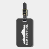 Étiquette À Bagage Brian Head Utah S'Il Vous Plaît (Devant Vertical)