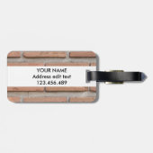 Étiquette À Bagage Brick wall (Dos horizontal)