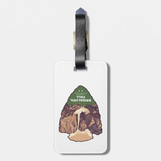 Étiquette À Bagage Bridalveil Fall Yosemite National Park Arrowhead (Dos Vertical)