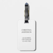 Étiquette À Bagage Bridesmaid blanc et Gold Travel (Dos Vertical)