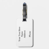 Étiquette À Bagage Brindle mastiff anglais allongé dans l'herbe (Dos Vertical)