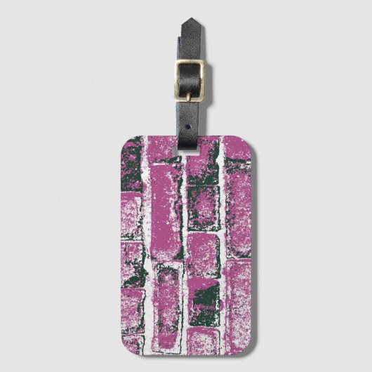 ÉTIQUETTE À BAGAGE BRIQUES (Devant Vertical)