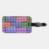 Étiquette À Bagage Briques de Builder - Pastel (Dos horizontal)