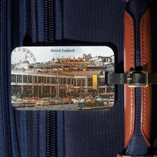 Étiquette À Bagage Bristol Angleterre UK Panorama (Insitu Rectoal 4)