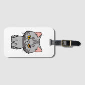 Étiquette À Bagage British Shorthair (Devant Horizontal)