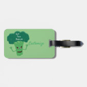 Étiquette À Bagage Broccoli Thunder_Cove effrayant (Dos horizontal)