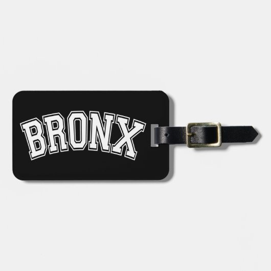 ÉTIQUETTE À BAGAGE BRONX (Devant horizontal)