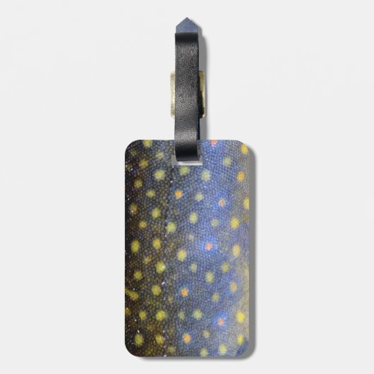 Étiquette À Bagage Brook Trout Scales (Dos Vertical)