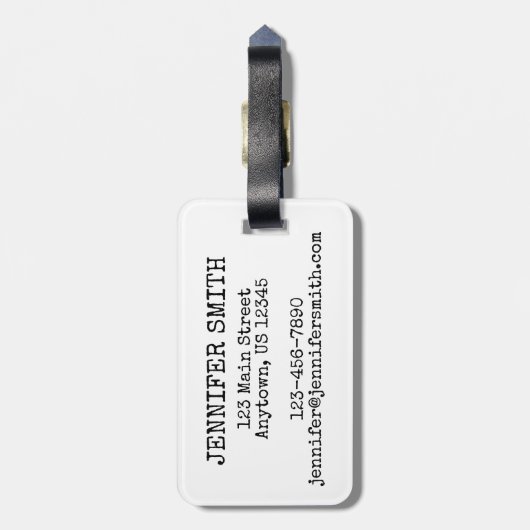 Étiquette À Bagage Brooklyn Bridge New York City Architecture Bow (Dos Vertical)