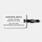 Étiquette À Bagage Brooklyn Bridge New York City Architecture Bow (Dos horizontal)