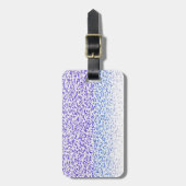 Étiquette À Bagage Brouillard bleu (Devant Vertical)