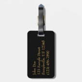 Étiquette À Bagage Brûlures hivernales de pompier (Dos Vertical)