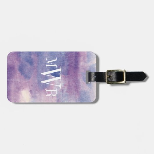 Étiquette À Bagage Brume pourpre II (Devant horizontal)