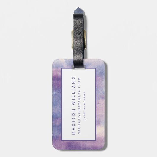 Étiquette À Bagage Brume pourpre II (Dos Vertical)