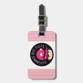 Étiquette À Bagage Brunette Rocking Big Sister (Devant Vertical)