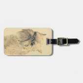 Étiquette À Bagage Bruxelles Griffon Peinture - Cute Original Chien A (Devant horizontal)