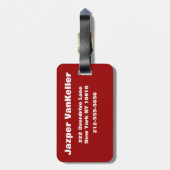 Étiquette À Bagage Bryce Canyon (Dos Vertical)