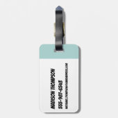 Étiquette À Bagage Bubbles: Puissance des filles (Dos Vertical)